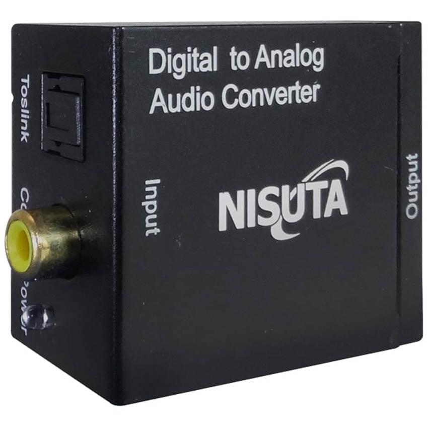 Conversor Toslink - Coaxial Nisuta Ns-Coaudi